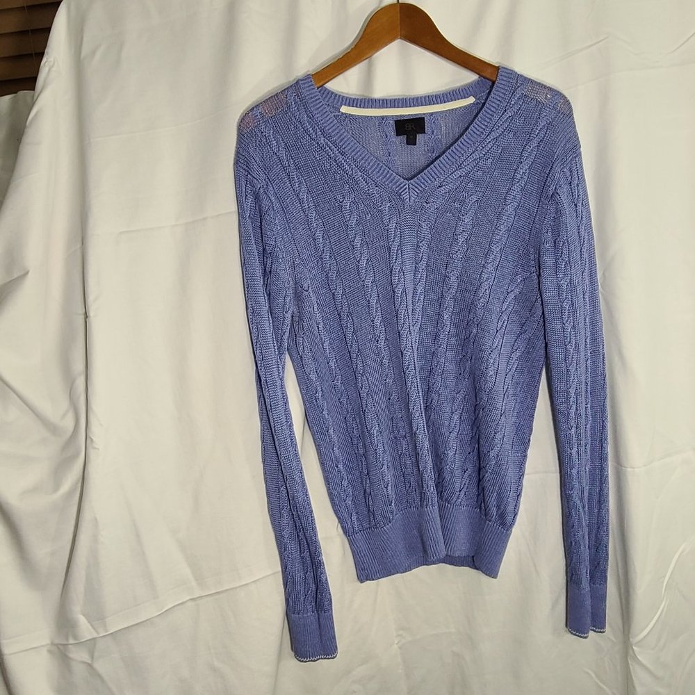 Banana Republic Monogram Mens Linen V Neck Sweater